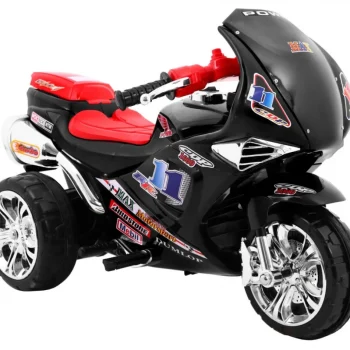 Rr1000 Električni Tricikl Za Djecu Crni + Zvuci + Svjetla + Prostor Za Pohranu, Crna Motor Na Akumulator 6