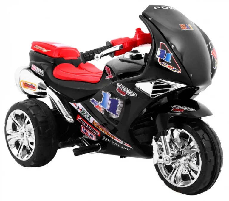 Rr1000 Električni Tricikl Za Djecu Crni + Zvuci + Svjetla + Prostor Za Pohranu, Crna Motor Na Akumulator 6