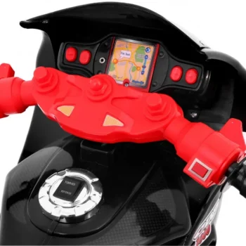 Rr1000 Električni Tricikl Za Djecu Crni + Zvuci + Svjetla + Prostor Za Pohranu, Crna Motor Na Akumulator 8