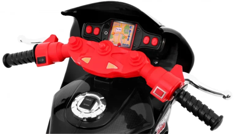 Rr1000 Električni Tricikl Za Djecu Crni + Zvuci + Svjetla + Prostor Za Pohranu, Crna Motor Na Akumulator 8