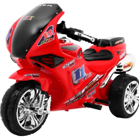 Rr1000 Električni Tricikl Za Djecu Crveni + Zvuci + Svjetla + Spremište, Crvena Motor Na Akumulator 1