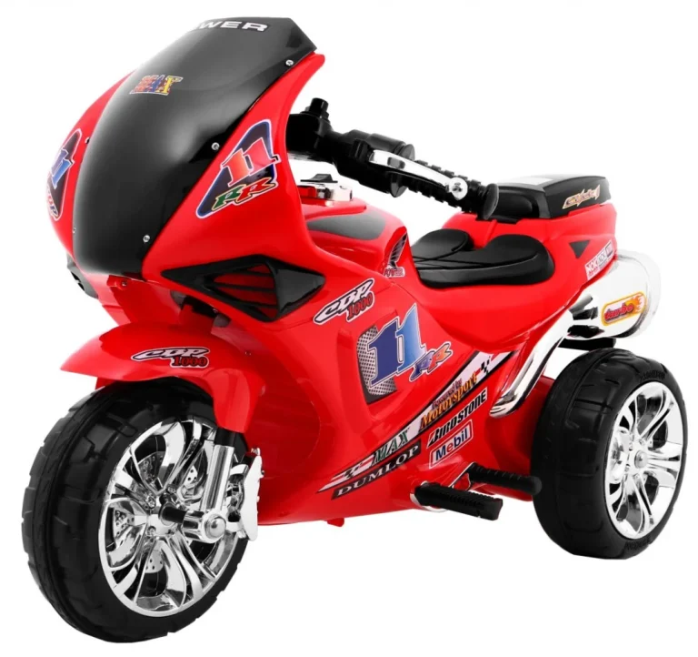 Rr1000 Električni Tricikl Za Djecu Crveni + Zvuci + Svjetla + Spremište, Crvena Motor Na Akumulator 1