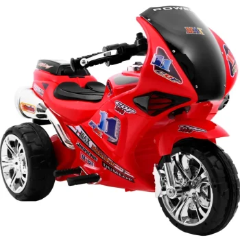 Rr1000 Električni Tricikl Za Djecu Crveni + Zvuci + Svjetla + Spremište, Crvena Motor Na Akumulator 12