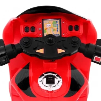 Rr1000 Električni Tricikl Za Djecu Crveni + Zvuci + Svjetla + Spremište, Crvena Motor Na Akumulator 5
