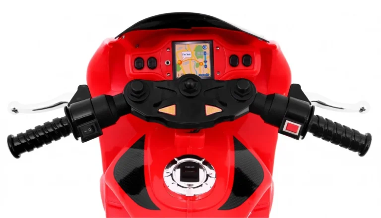 Rr1000 Električni Tricikl Za Djecu Crveni + Zvuci + Svjetla + Spremište, Crvena Motor Na Akumulator 5