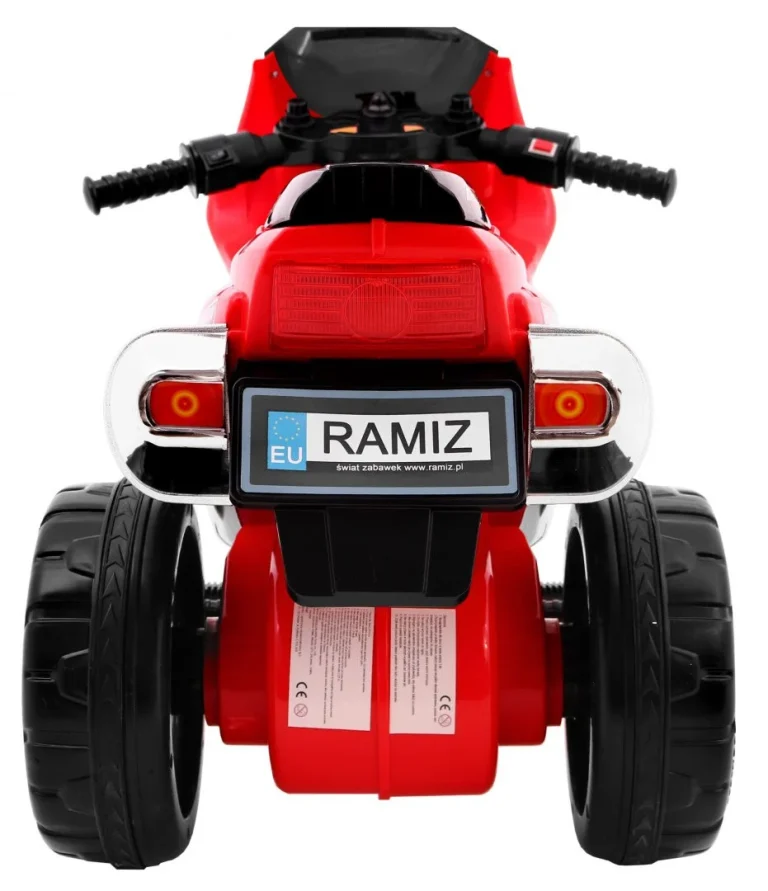 Rr1000 Električni Tricikl Za Djecu Crveni + Zvuci + Svjetla + Spremište, Crvena Motor Na Akumulator 7