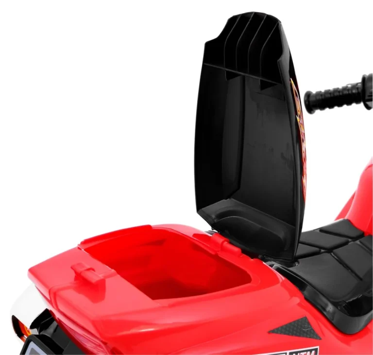 Rr1000 Električni Tricikl Za Djecu Crveni + Zvuci + Svjetla + Spremište, Crvena Motor Na Akumulator 8