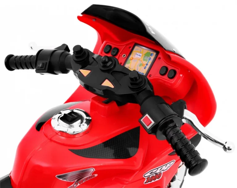 Rr1000 Električni Tricikl Za Djecu Crveni + Zvuci + Svjetla + Spremište, Crvena Motor Na Akumulator 9