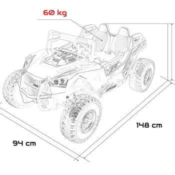 Rtr Monster Speed 4x4 Buggy Na Akumulator, Crni 2