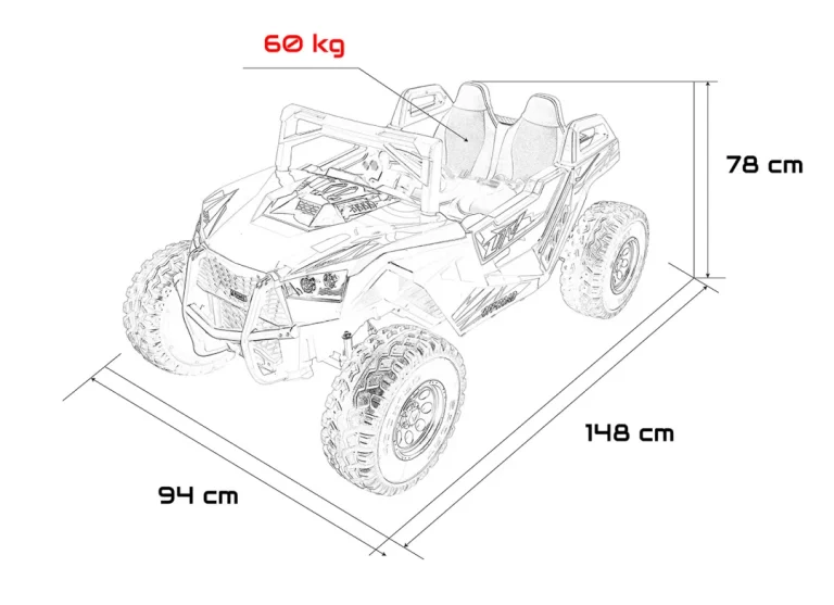 Rtr Monster Speed 4x4 Buggy Na Akumulator, Crni 2