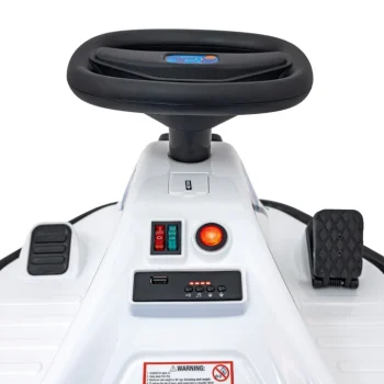 Racing Drifter Vozilo Na Baterije Za Djecu, Bijelo + Drift Funkcija + Led Audio Auto Na Akumulator 11