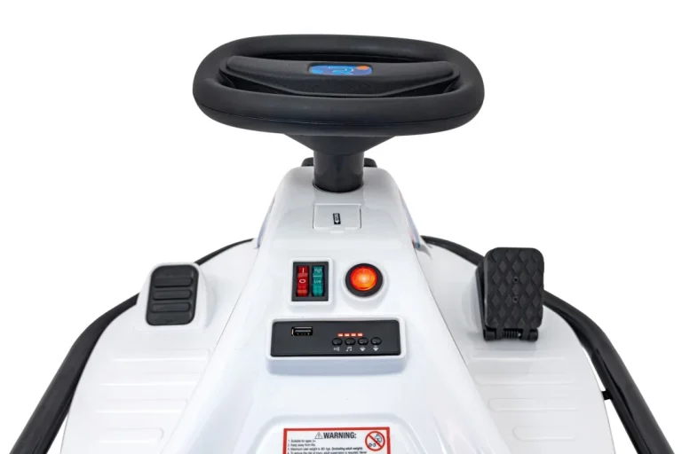 Racing Drifter Vozilo Na Baterije Za Djecu, Bijelo + Drift Funkcija + Led Audio Auto Na Akumulator 11