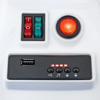 Racing Drifter Vozilo Na Baterije Za Djecu, Bijelo + Drift Funkcija + Led Audio Auto Na Akumulator 12