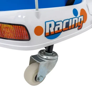 Racing Drifter Vozilo Na Baterije Za Djecu, Bijelo + Drift Funkcija + Led Audio Auto Na Akumulator 18