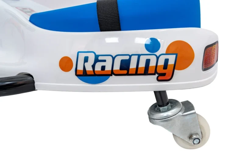 Racing Drifter Vozilo Na Baterije Za Djecu, Bijelo + Drift Funkcija + Led Audio Auto Na Akumulator 19