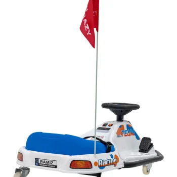 Racing Drifter Vozilo Na Baterije Za Djecu, Bijelo + Drift Funkcija + Led Audio Auto Na Akumulator 9