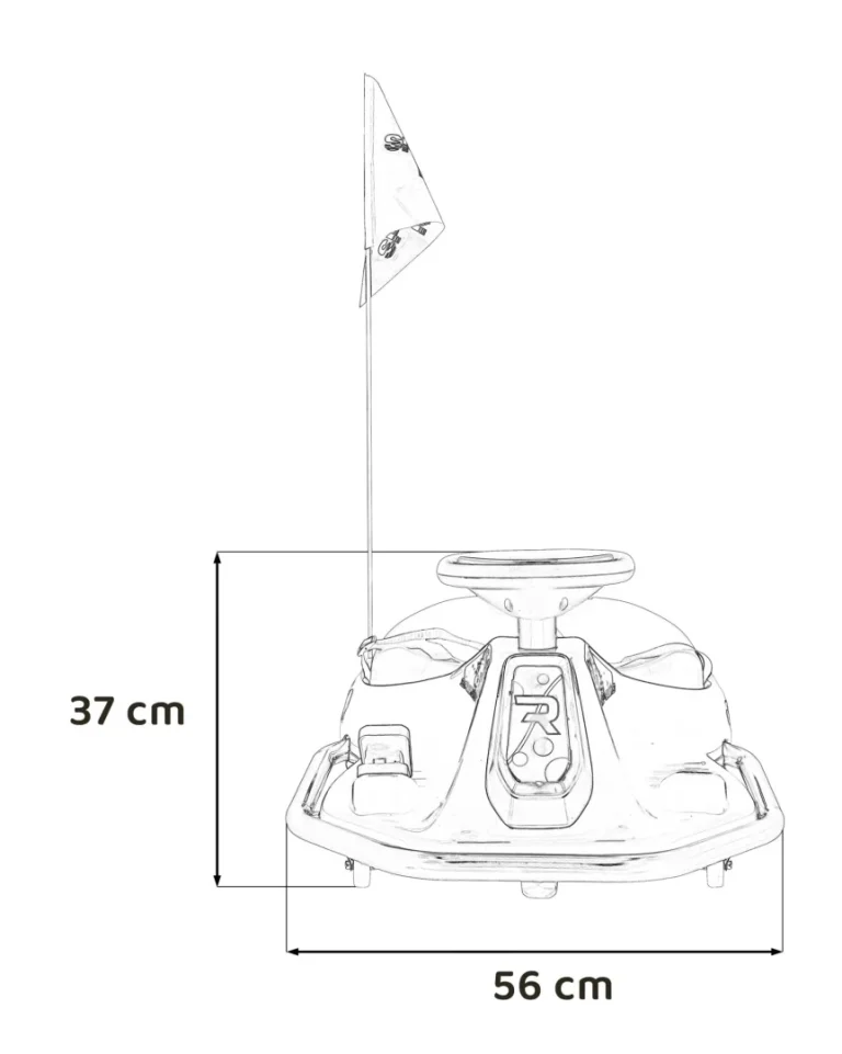 Racing Drifter Vozilo Na Baterije Za Djecu, Crno + Drift Funkcija + Led Audio Auto Na Akumulator 2