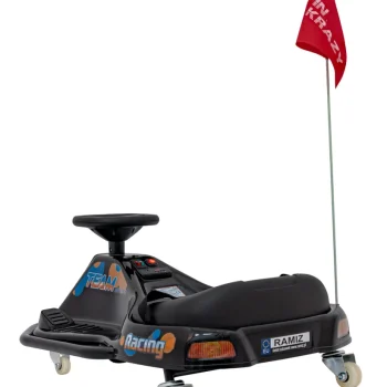 Racing Drifter Vozilo Na Baterije Za Djecu, Crno + Drift Funkcija + Led Audio Auto Na Akumulator 7