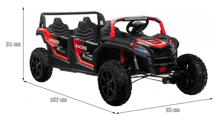 Racing Utv2000 Buggy 4 Sjedala, Crveni Buggy Na Akumulator 2