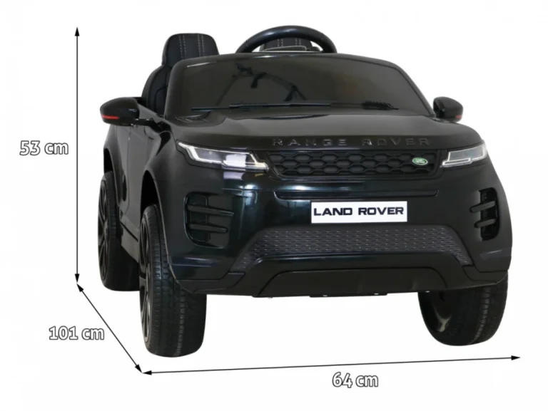 Range Rover Evoque Dječja Autosjedalica Na Baterije, Crni Suv + Daljinski Upravljač, Crna 2