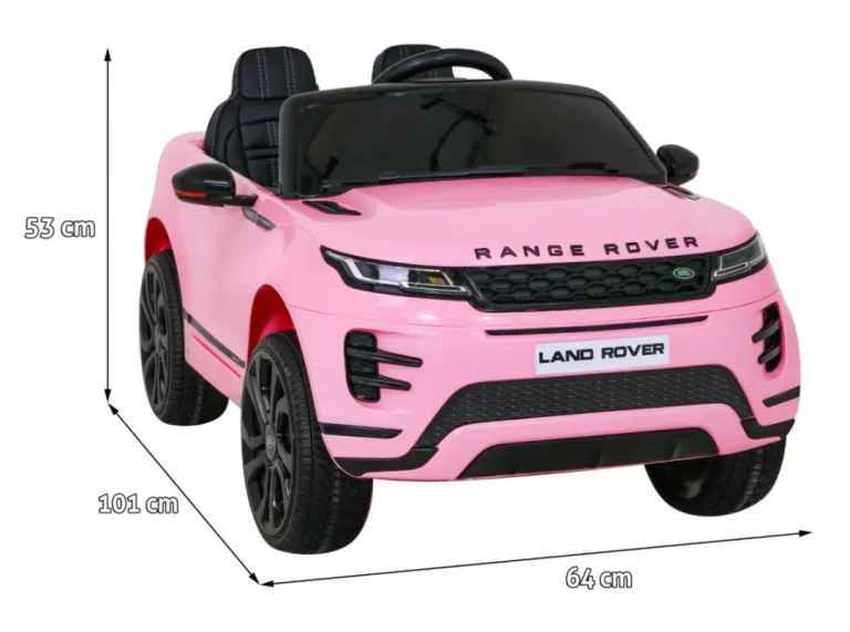 Range Rover Evoque Dječji Suv Na Baterije, Ružičasti + Daljinski Upravljač 2