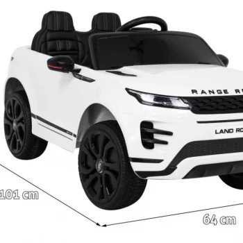 Range Rover Evoque Dječji Bijeli Suv Na Baterije + Daljinski Upravljač, Bijela 2