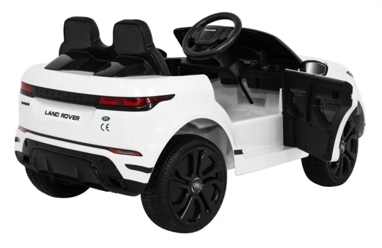 Range Rover Evoque Dječji Bijeli Suv Na Baterije + Daljinski Upravljač, Bijela 9