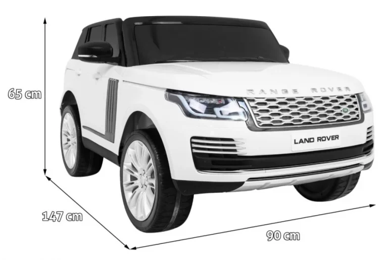 Range Rover Hse Dječji Suv S 2 Sjedala, Bijeli + Daljinski Upravljač, Bijela 2
