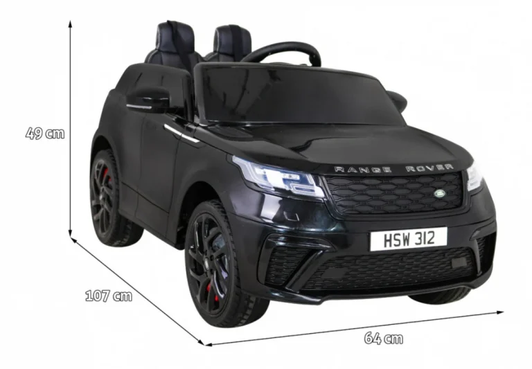 Range Rover Velar Baterija Crna + Daljinski Upravljač + Eva + Spori Start + Mp3 Led 2