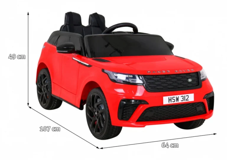 Range Rover Velar Crveni Suv Na Baterije + Daljinski Upravljač, Crvena 2