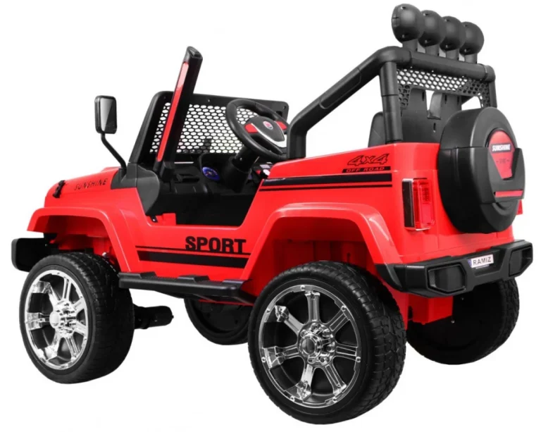Raptor Drifter Crveni Terenski Automobil + Daljinski Upravljač + 4x4 Pogon + Pretinac Za, Crvena 2