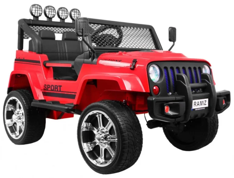 Raptor Drifter Crveni Terenski Automobil + Daljinski Upravljač + 4x4 Pogon + Pretinac Za, Crvena 4