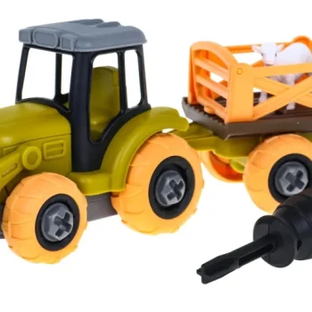 Rastavljivi Traktor S Kantom, Prikolicom I Ovcom 3+ 2