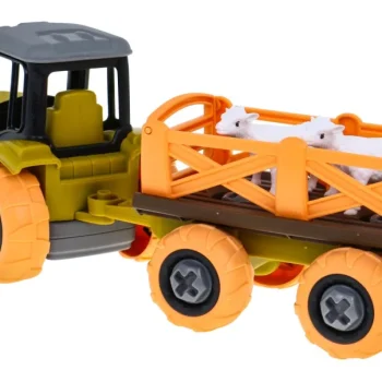 Rastavljivi Traktor S Kantom, Prikolicom I Ovcom 3+ 3