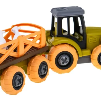 Rastavljivi Traktor S Kantom, Prikolicom I Ovcom 3+ 4