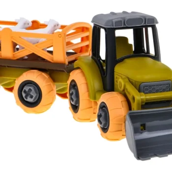 Rastavljivi Traktor S Kantom, Prikolicom I Ovcom 3+ 5