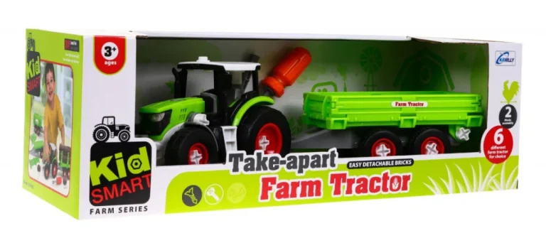 Rastavljivi Traktor S Prikolicom I Odvijačem 3+ 7
