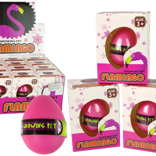 Rastuće Jaje Flaminga 6 Cm Ružičasto 1