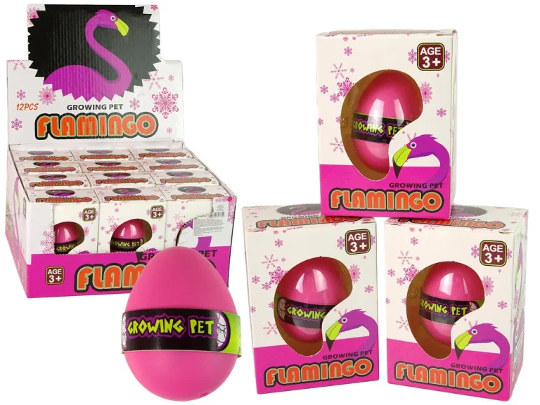 Rastuće Jaje Flaminga 6 Cm Ružičasto 1