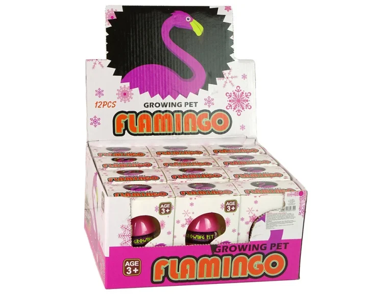 Rastuće Jaje Flaminga 6 Cm Ružičasto 3