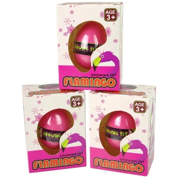 Rastuće Jaje Flaminga 6 Cm Ružičasto 4