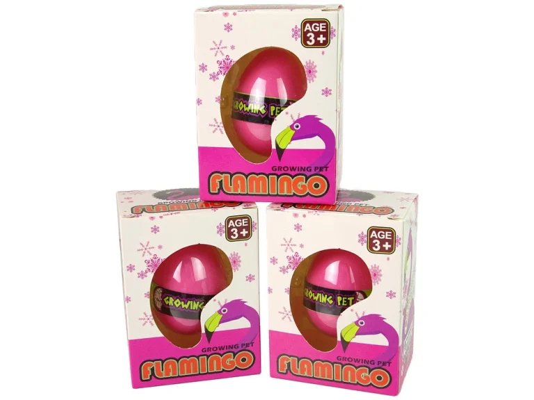 Rastuće Jaje Flaminga 6 Cm Ružičasto 4