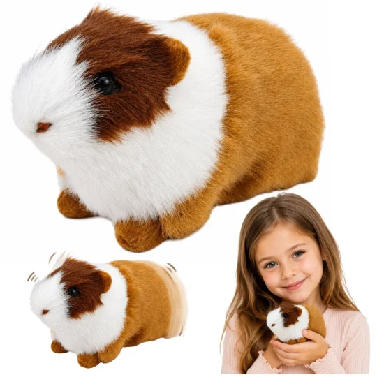 Realistična Figurica Zamorca Smeđi Meko Krzno 12 Cm 1