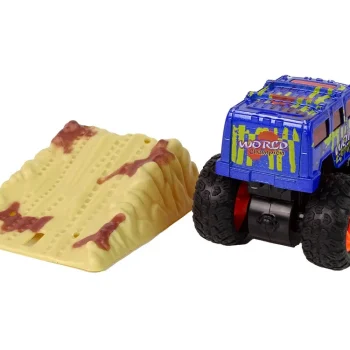 Resorak Monster Truck Pull Back Drive Gumene Gume Metalna Karoserija + Evoluirajuća Rampa 12
