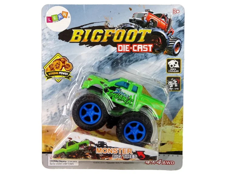 Resorak Monster Truck Pull Back Drive Gumene Gume Metalna Karoserija + Evoluirajuća Rampa 17