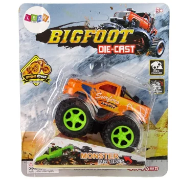Resorak Monster Truck Pull Back Drive Gumene Gume Metalna Karoserija + Evoluirajuća Rampa 21