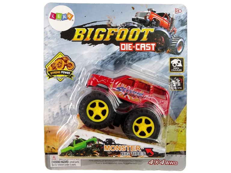 Resorak Monster Truck Pull Back Drive Gumene Gume Metalna Karoserija + Evoluirajuća Rampa 25