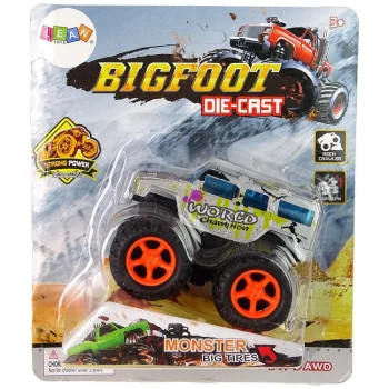 Resorak Monster Truck Pull Back Drive Gumene Gume Metalna Karoserija + Evoluirajuća Rampa 28