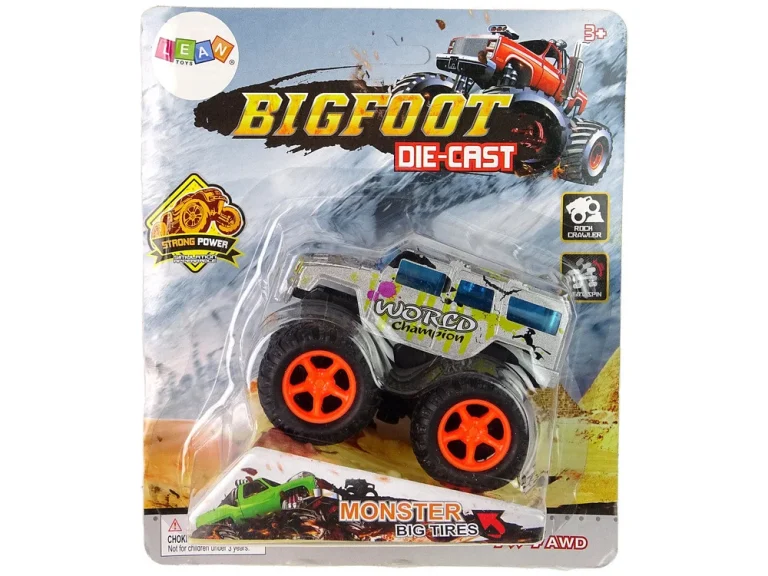 Resorak Monster Truck Pull Back Drive Gumene Gume Metalna Karoserija + Evoluirajuća Rampa 28