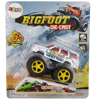 Resorak Monster Truck Pull Back Drive Gumene Gume Metalna Karoserija + Evoluirajuća Rampa 33